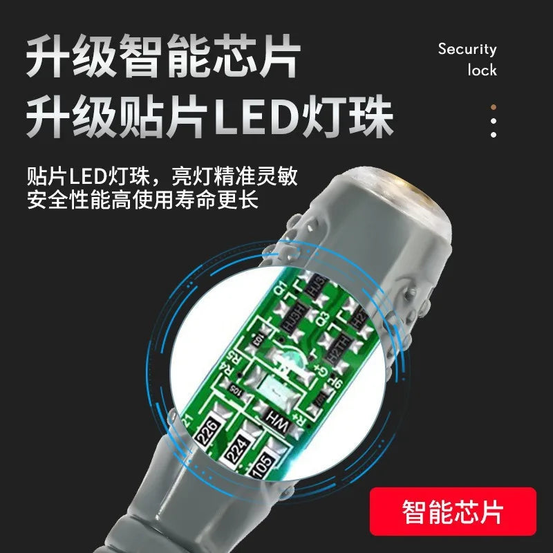 Electrician Test Screwdriver Set | Non-Contact Voltage Tester 12-250V with Dual-Color LED