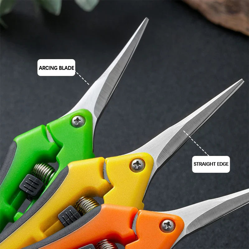 AIRAJ Garden Scissors | Non-Slip Ergonomic Pruning Shears for Garden, Flowers, Fruits and Vegetables