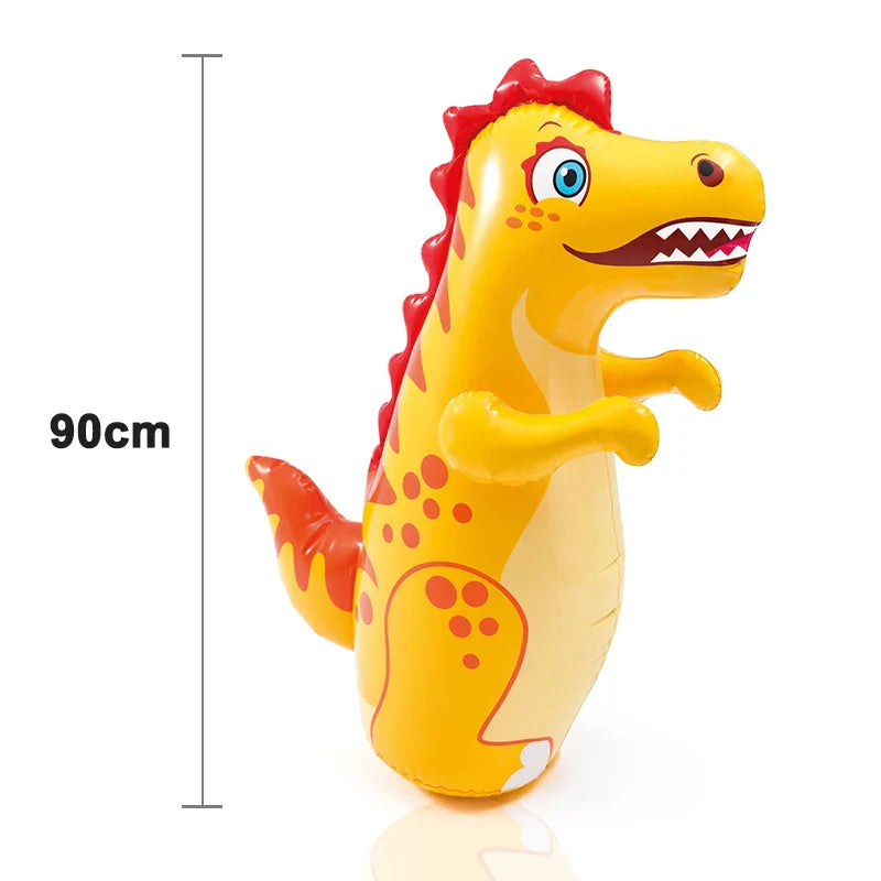 Inflatable Punching Bag for Kids and Adults | 90 cm Dinosaur Tumbler Boxing Toy