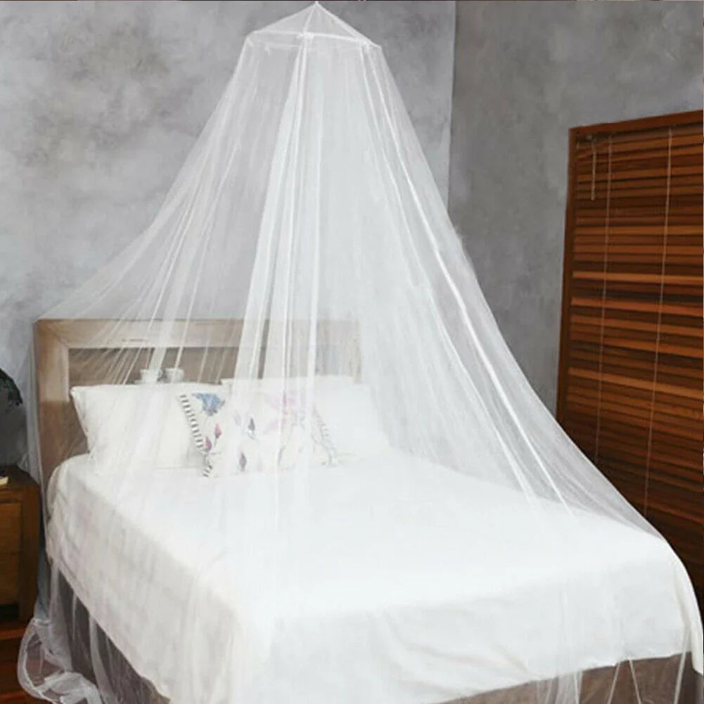 Round Dome Mesh Lace Mosquito Net Canopy | Bed Netting for Children and Girls Room Decoration