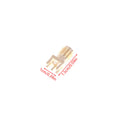 SMA Female Jack PCB Edge Mount Adapter Connector | 10-Pack Gold Plated RF Coaxial Connectors