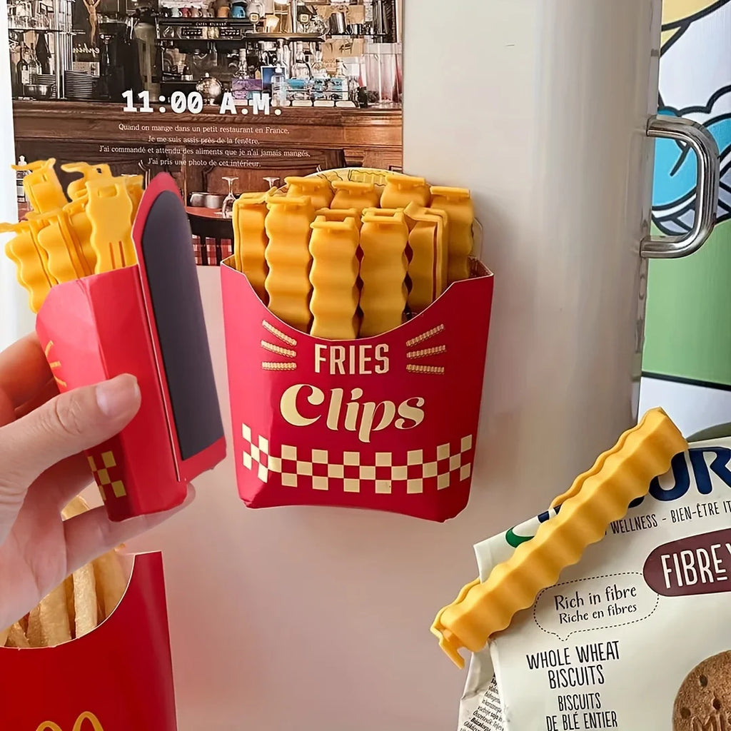 Chip-Shaped Bag Clips and Snack Storage Set | Kitchen Food Saver