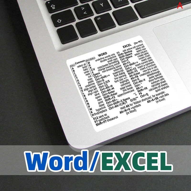 Windows PC Keyboard Shortcut Sticker | Quick Reference Decal for Laptop Desktop