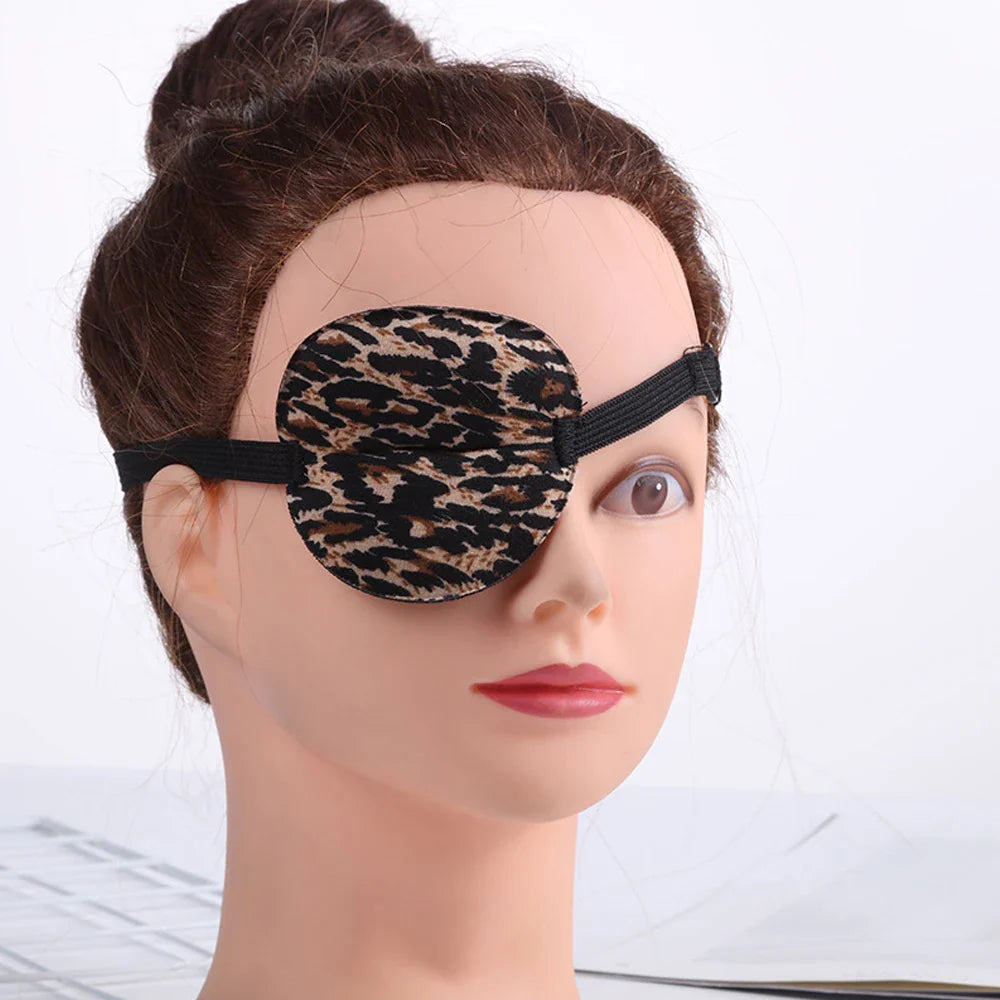 Unisex Black Single Eye Patch | Adjustable Washable Concave Eyepatch for Sleep, Vision Training, and Cosplay
