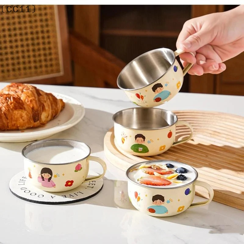 80/220ml Stainless Steel Kids Water Cup | Anti-Scalding Mini Mug