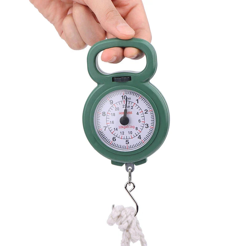 Portable Hanging Spring Scale 10kg | Mini Fishing and Luggage Weigher