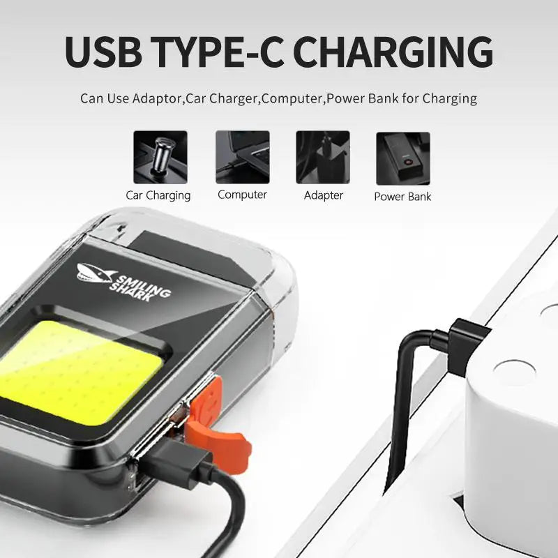 Rechargeable Thermal Ignition Flashlight | Portable EDC Outdoor Emergency Tool