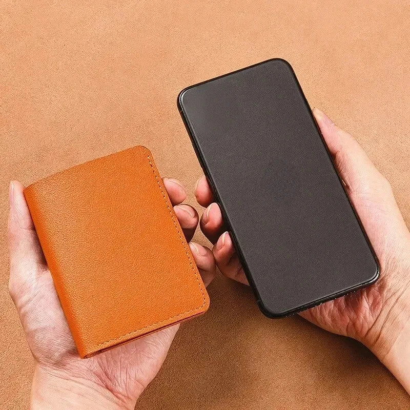 Ultra Slim PU Leather Wallet | Minimalist Credit Card Coin Purse for Women