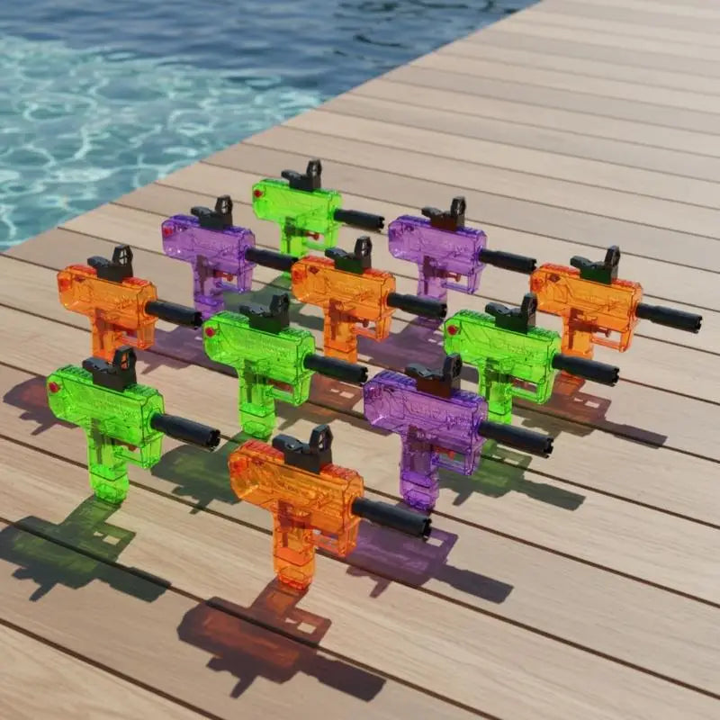 Manual UZI Water Blaster | Non-Electric Summer Outdoor Toy for Kids and Adults