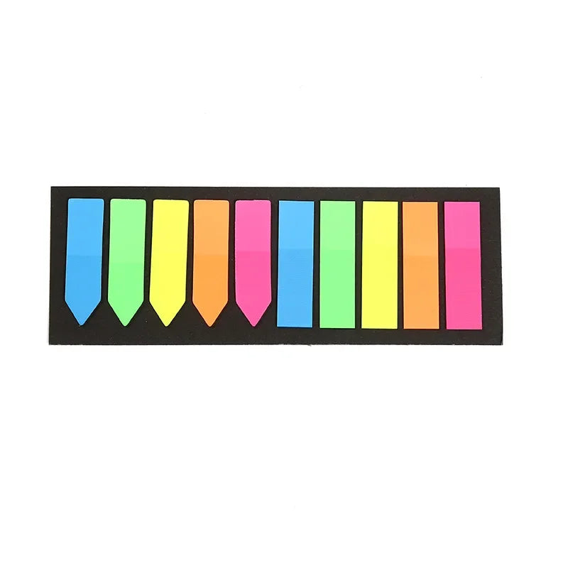200 Sheets Fluorescent Self Adhesive Memo Pads | Colorful Sticky Notes for Study and Office