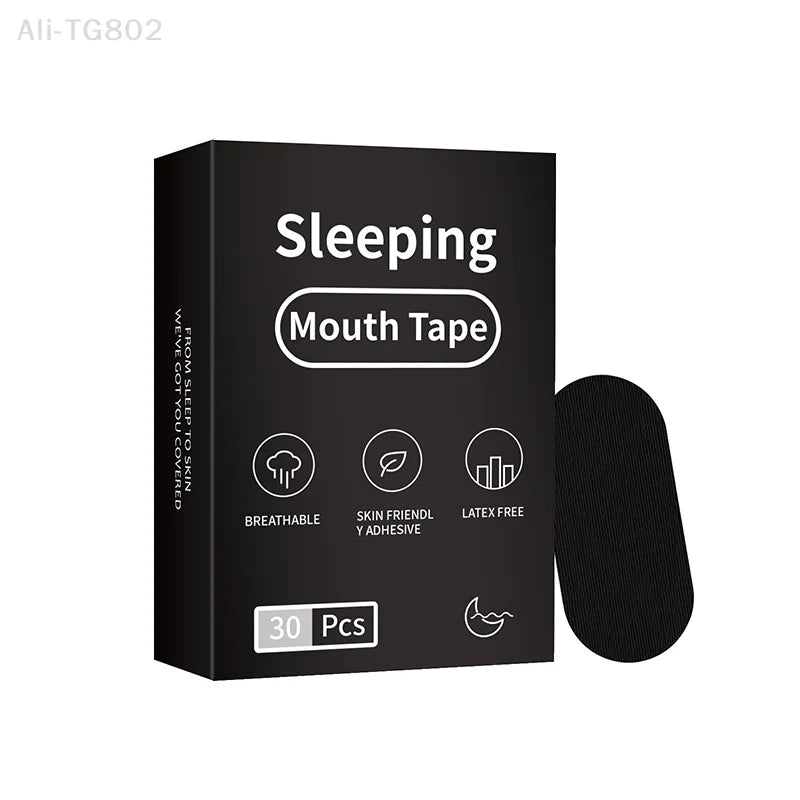 Snoring Relief Mouth Tape | 30 Hypoallergenic Strips for Better Sleep