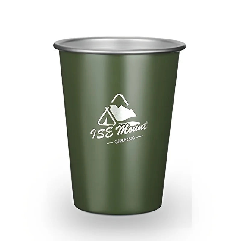350ml Stainless Steel Beer Mug | Collapsible Outdoor Camping Cup