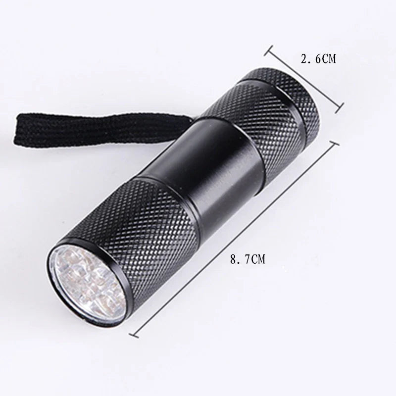 UV Flashlight 395nm Black Light Torch | Mini UV Light for Resin Curing and Pet Stain Detection