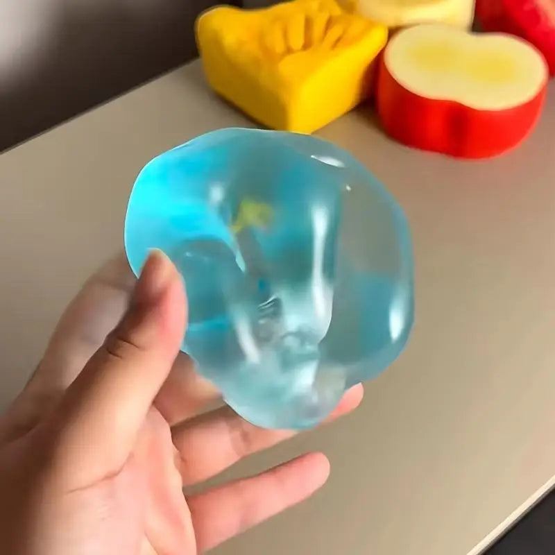 Transparent Blue Stress Relief Toy | Slow Rebound Sensory Fidget