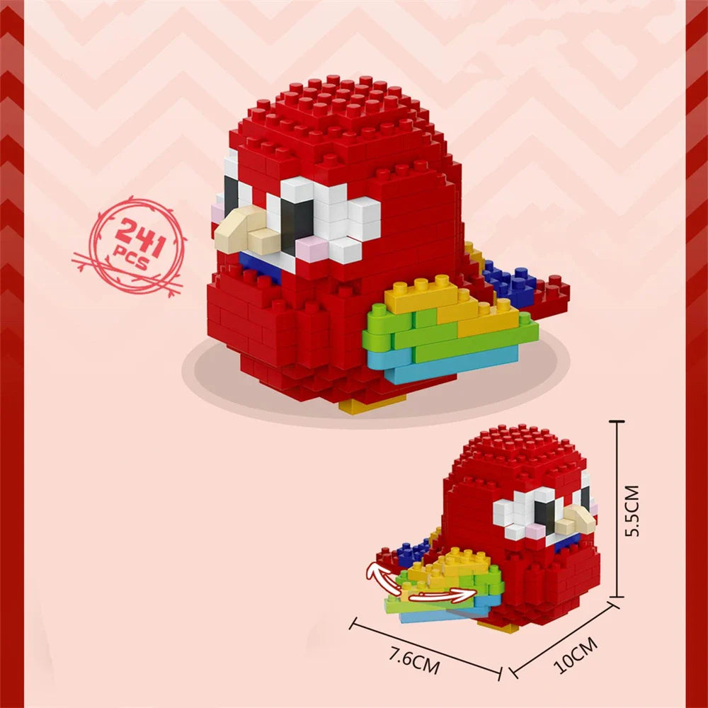 Cute Bird Building Blocks Set | Creative Educational Toy for Teens and Adults