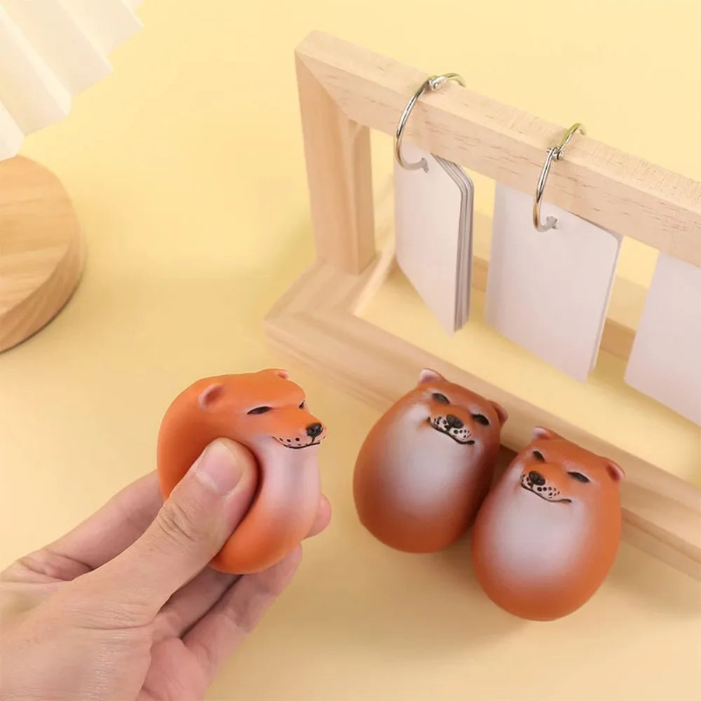 Shiba Inu Egg Squishy Toy | Stress Relief Slow Rebound Desk Decor