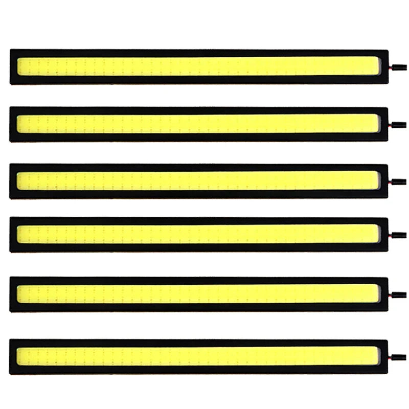 17cm Super Bright COB LED Fog Light Bulb | 12V 6500K Daytime Running Light Strip for Car