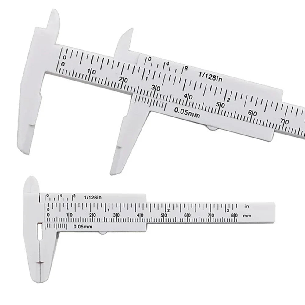 Student Plastic Vernier Caliper 0-80mm | Precision Measuring Tool for Students and DIY