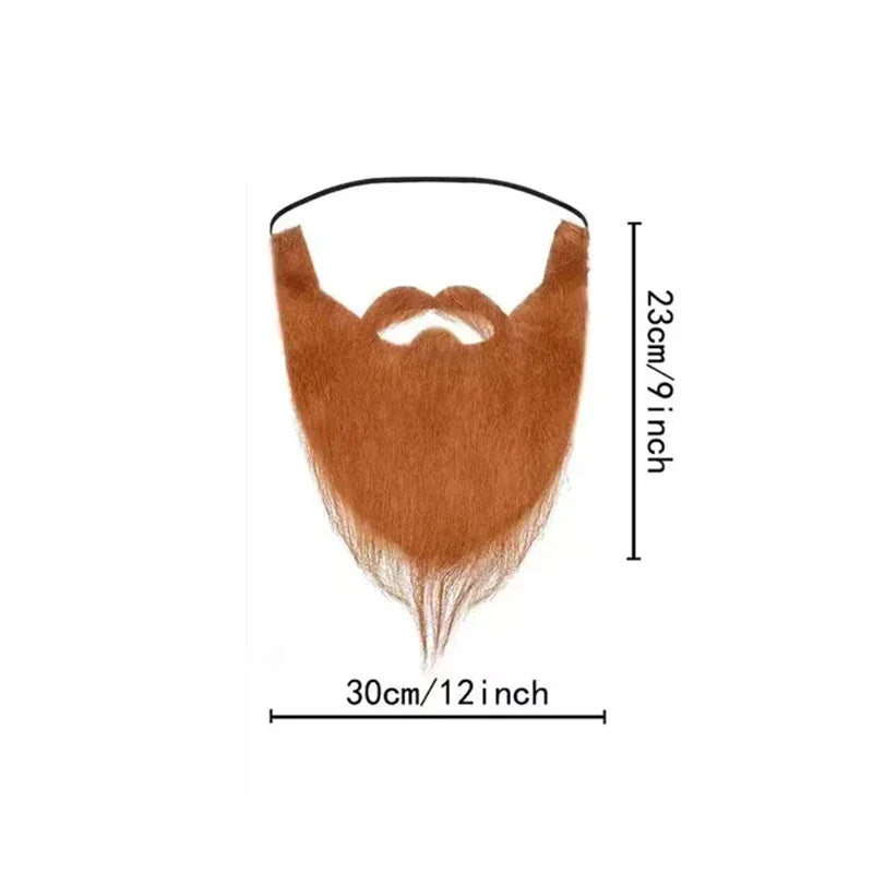 Fake Beard for Party, Halloween, and Christmas Costume | Realistic White and Black Beard