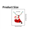 1-Pack Christmas Wall Switch Stickers | Santa Claus Cartoon Self-Adhesive Decals for Holiday Decor