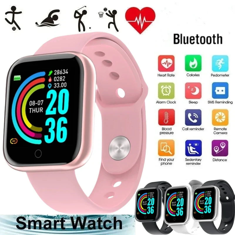 CHAONB Smart Watch for Women Men | Fitness Tracker with Bluetooth, Heart Rate & Sleep Monitor