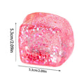 Maltose Cube Stress Squeeze Toy | Slow Rebound Polar Light Colorful TPR Block