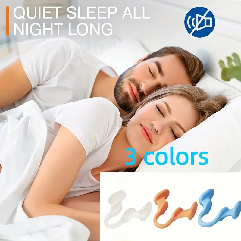 3Pcs Silicone Sleeping Nasal Dilator | Natural Anti-Snoring Aid for Better Sleep