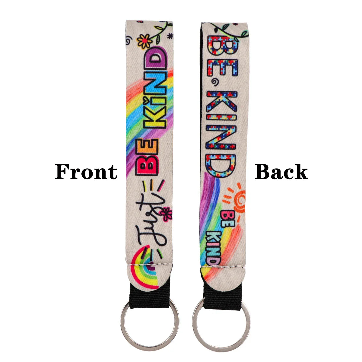 Cartoon Animal Keychain with Wrist Strap | Anti-Lost Lanyard for Keys