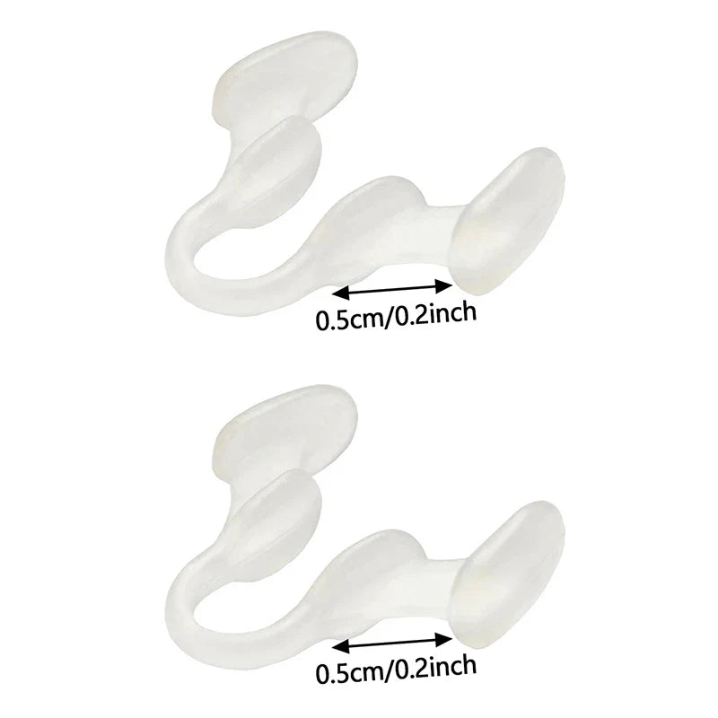 2Pcs Silicone Nose Clip Anti Snoring Nasal Dilator | Stop Snore Aid for Better Sleep