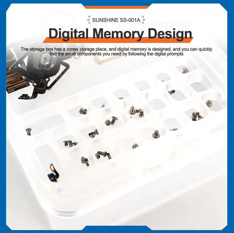 Sunshine Storage Box for IC Motherboard Parts | Multi-Function Repair Organizer SS-001A