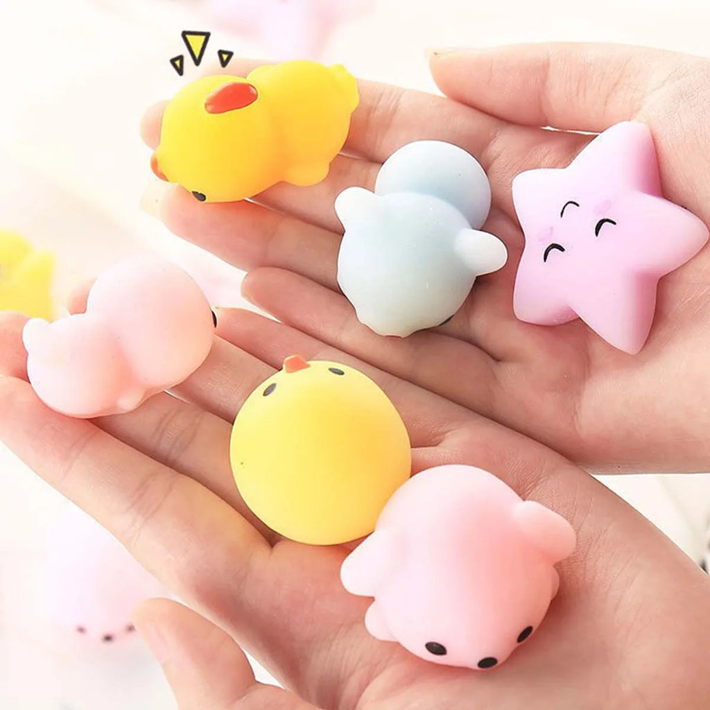 30 PCS Pinch the Joyful Animal Toy Set | Squeeze Stress Relief Fidget Toys for Kids and Adults