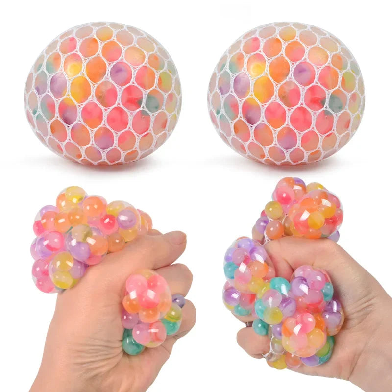 Rainbow Sensory Stress Relief Ball | 3D Fidget Toy for Adults and Kids