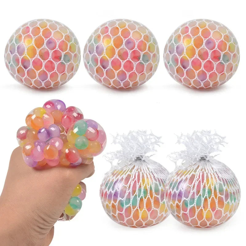 Rainbow Sensory Stress Relief Ball | 3D Fidget Toy for Adults and Kids