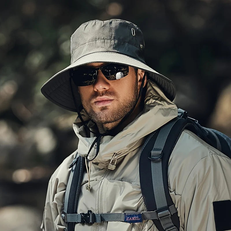 Adjustable Fisherman Hat | Breathable Sun Protection Bucket Hat for Outdoor Sports