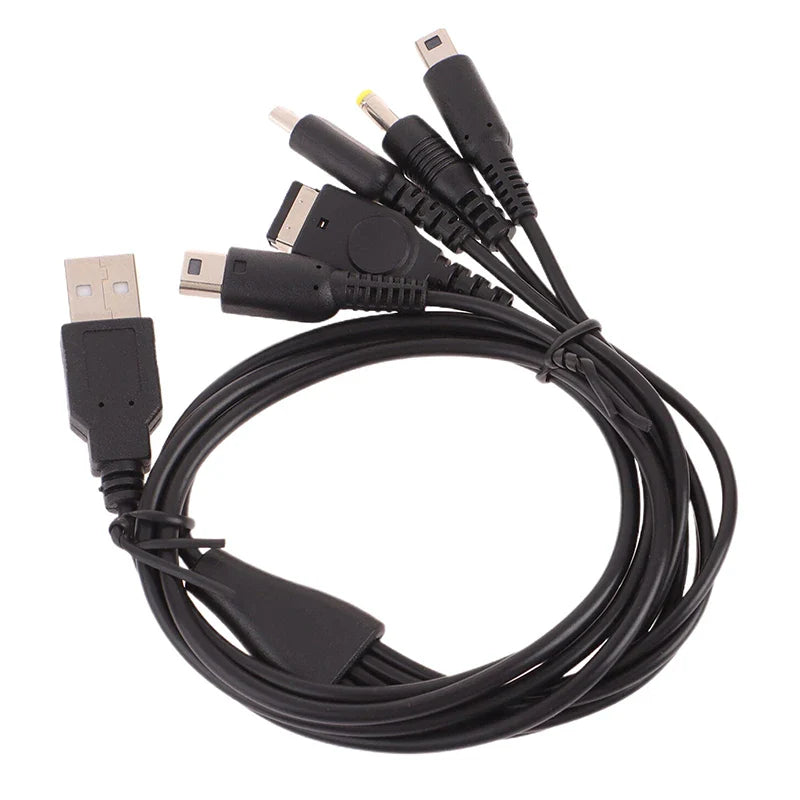 5-in-1 USB Game Charger Cable for 3DS, PSP, Wii U | Fast Charging Cord