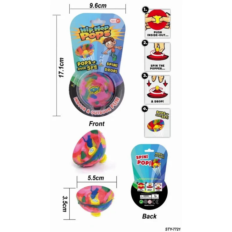 Camouflage Bounce Rubber Popping Ball | Kids Outdoor Fidget Toy