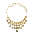 Vintage Coin Tassel Necklace | Bohemian Ethnic Charm Choker for Women