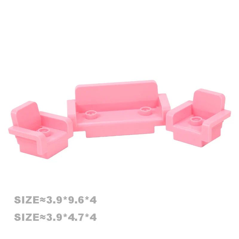 Play House Building Blocks Set | Compatible Furniture Accessories for Kids