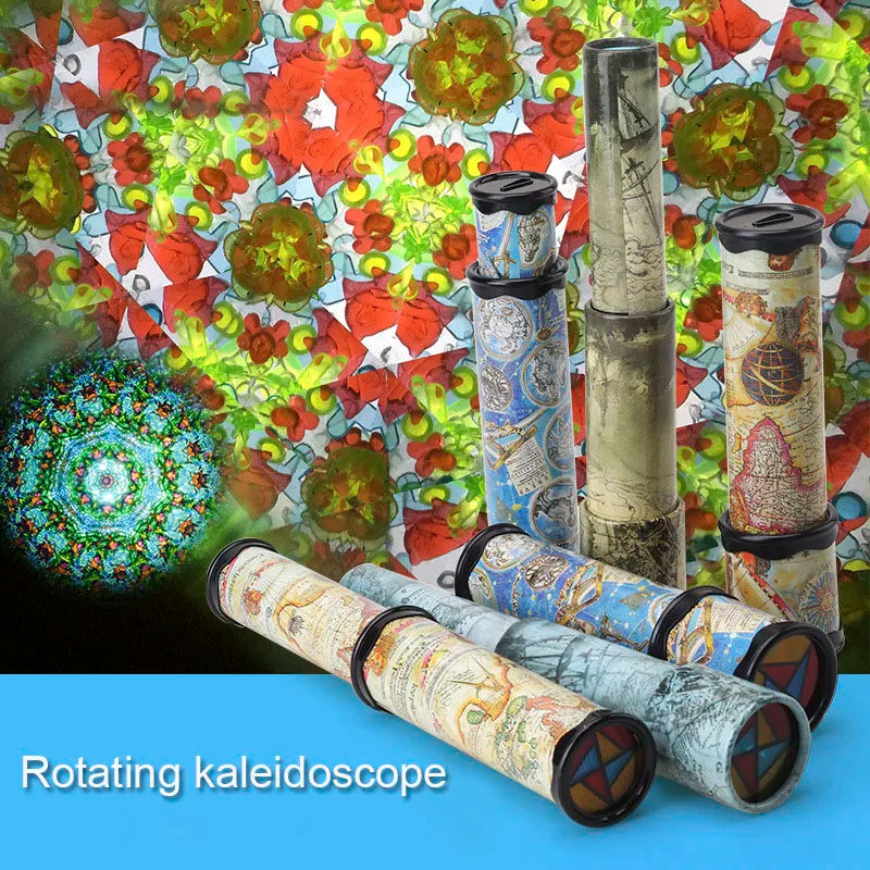 Scalable Rotation Kaleidoscope 27cm | Magic Changeful Educational Toy for Kids