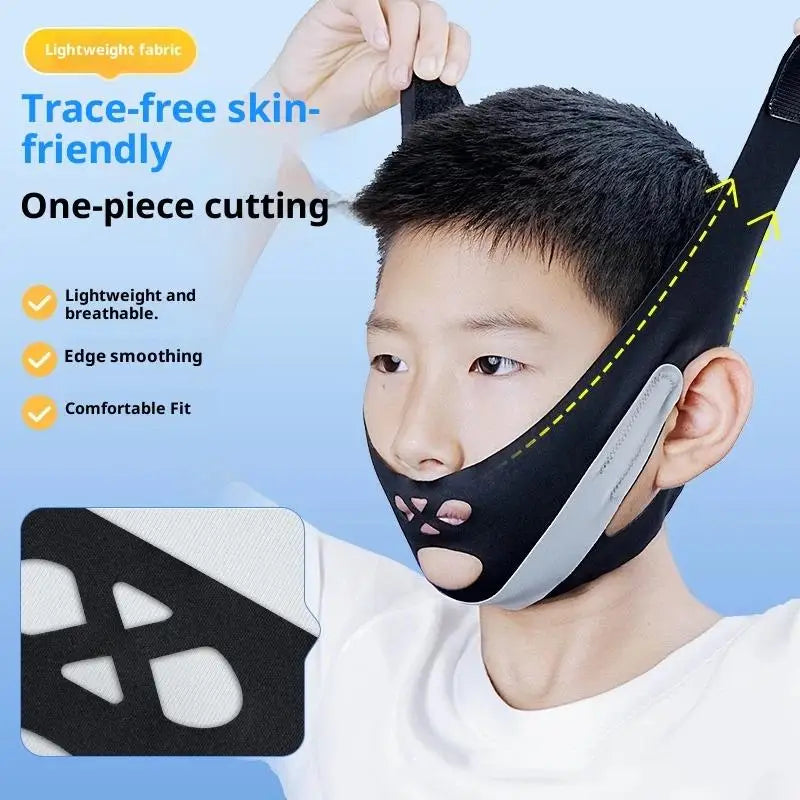 Mouth Breathing Correction Belt | Anti Snoring Chin Strap for Kids and Adults