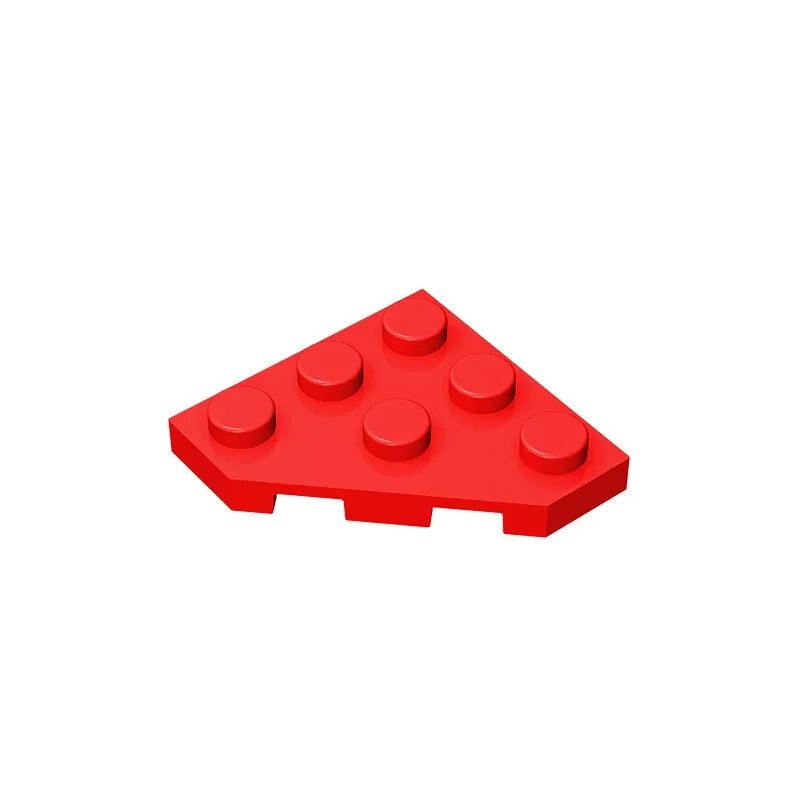Gobricks GDS-556 Wedge Plate 3 x 3 Cut Corner | Compatible Building Block for DIY