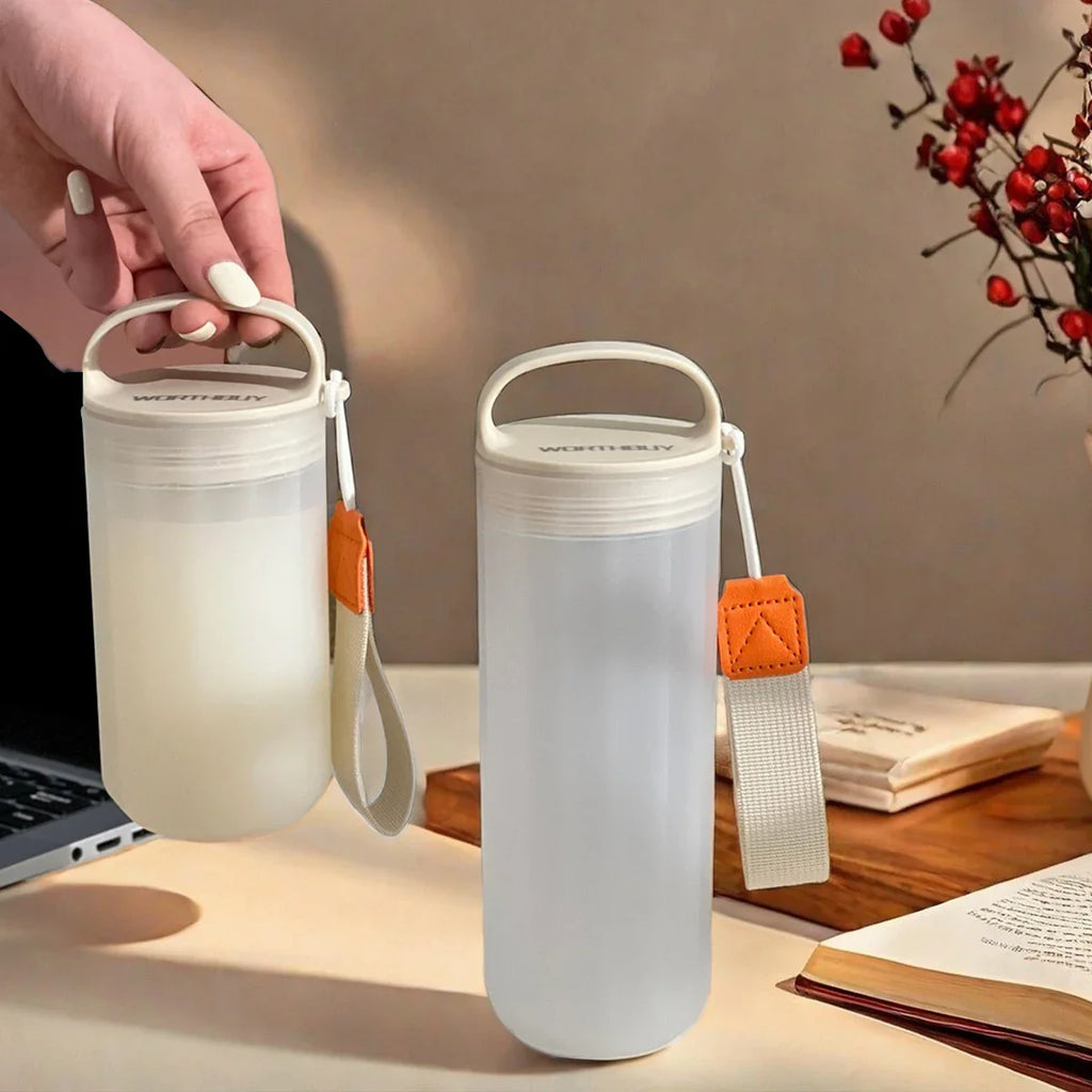 WORTHBUY Portable Plastic Water Bottle | Leak-proof Heat-resistant Tumbler for Travel and Sport
