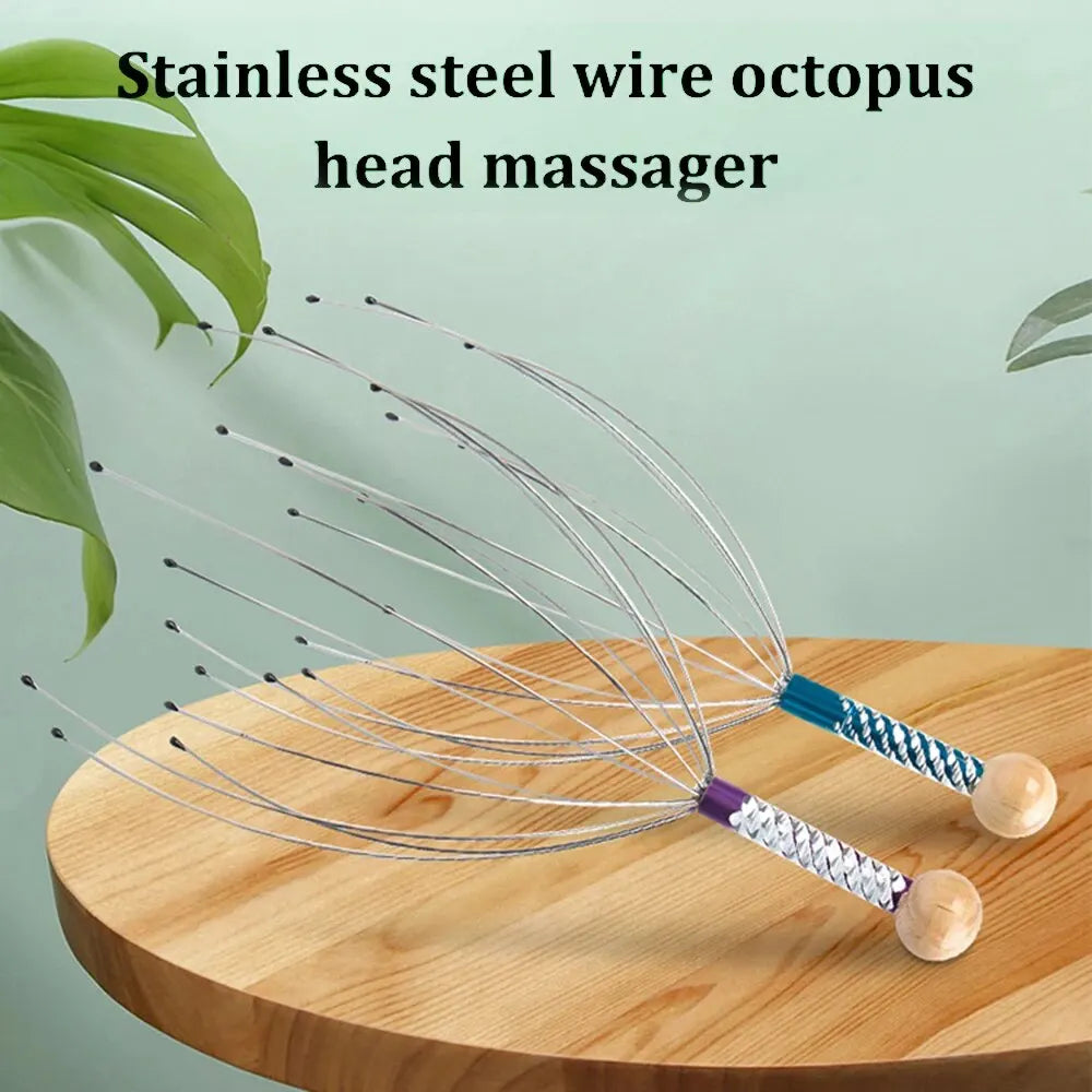 Wooden Cat Massager | Relaxing Claw Care Tool for Pets