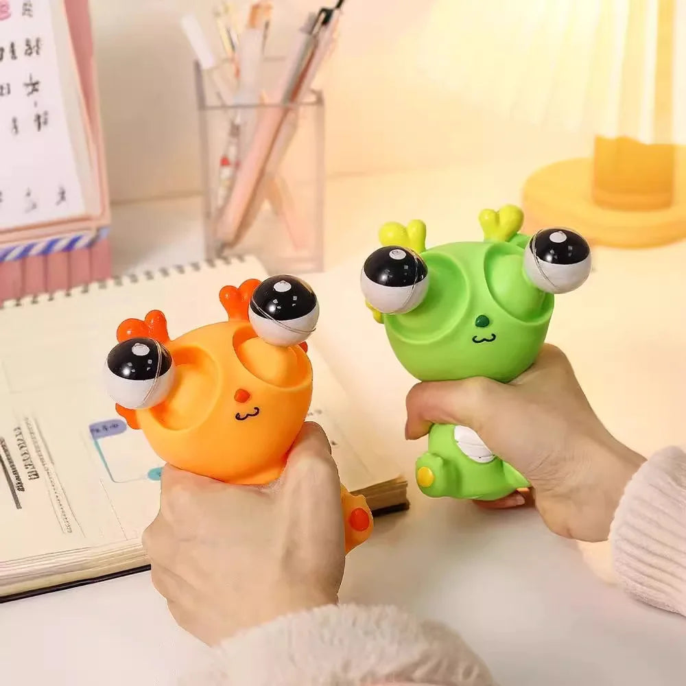 Squeeze Eye Dragon Dinosaur Toy | Funny Stress Relief Animal Toy