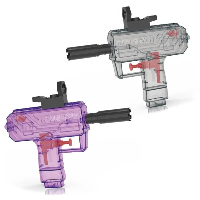 Manual UZI Water Blaster | Non-Electric Summer Outdoor Toy for Kids and Adults