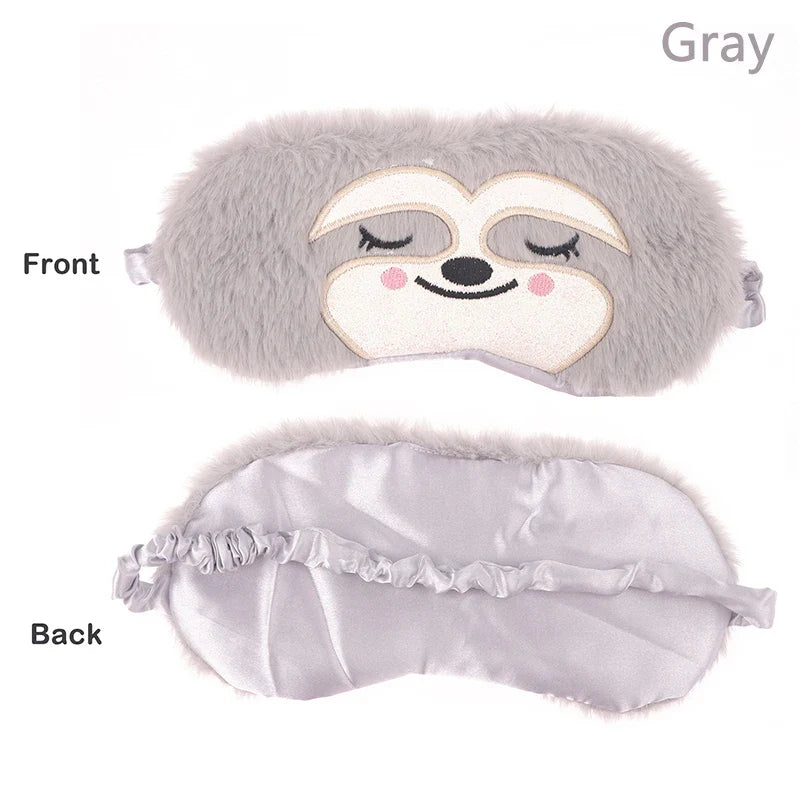 Cartoon Monkey Sleep Mask | Cute Plush Eye Mask for Kids and Adults