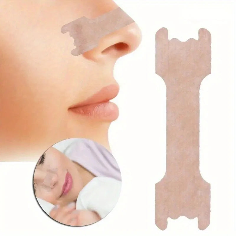 Anti-Snoring Nasal Strips 100 Pack | Breathable Adhesive Nose Strips for Snoring Relief
