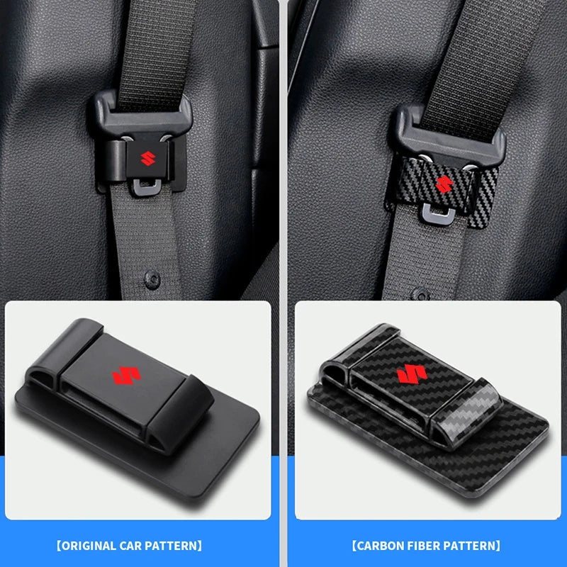 Car Seat Belt Stabilizer Clip | Anti-Rattle Seatbelt Holder for Suzuki Jimny Samurai Vitara Swift Baleno Ignis Splash Kaiser