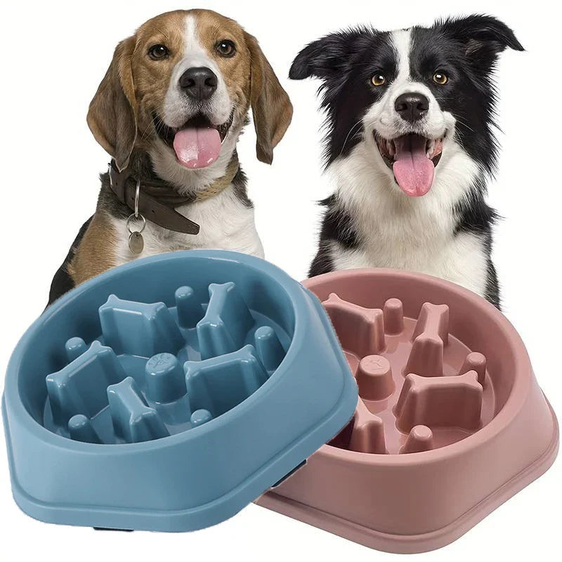 Slow Feeder Dog Bowl | Anti-Choking Puzzle Feeder for Small and Medium Dogs