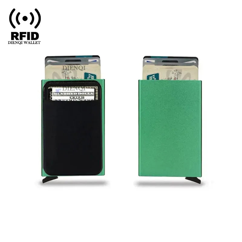 DIENQI Rfid Credit Card Holder | Smart Minimalist Aluminium Wallet